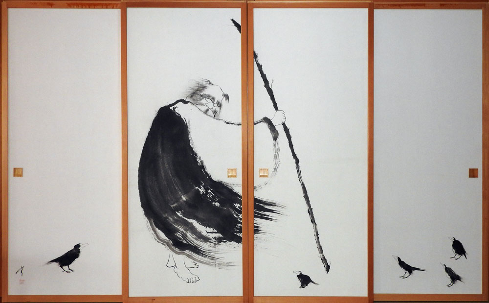 Bodhidharma and birds