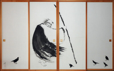 Bodhidharma and birds