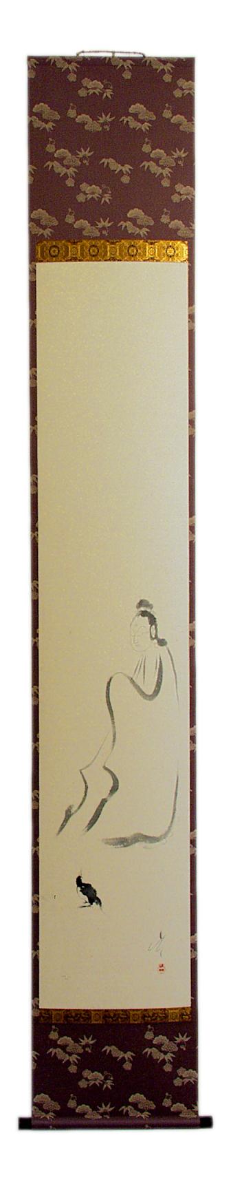 Kannon Bodhisattva in white robe
