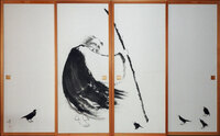 Bodhidharma and birds
