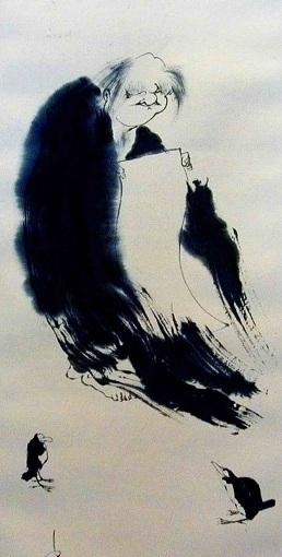 Kanzan z ptakami